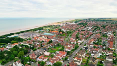 Luftdrohnenaufnahmen-Der-Küstenstadt-Skegness-An-Der-Küste-Von-Lincolnshire
