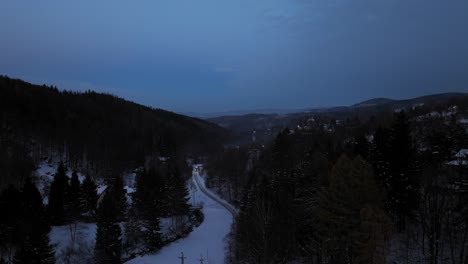 "Winter-Majesty:-Aerial-Views-of-Polish-Mountain-Panorama