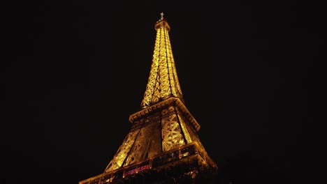 Illuminated-Golden-Eiffel-Tower-at-Night