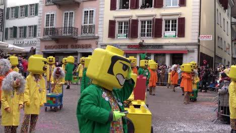Solothurn,-Schweiz-–-03.-März-2019:-Ein-Von-Lego-Inspirierter-Karnevalsclub