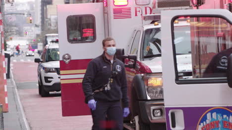 EMT-at-work-with-face-mask-on-42nd-Street-Broadway