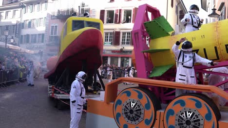 Solothurn,-Switzerland---March-03th,-2019:-A-huge-vehicle-at-the-carnivals-deal-looking-like-a-space-ship