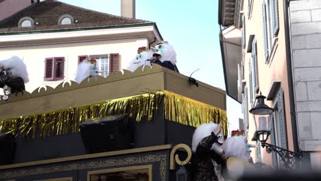Solothurn,-Switzerland---March-03th,-2019:-A-huge-vehicle-at-the-carnivals-deal-looking-like-a-carriage