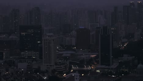 Nachtansicht-Der-Skyline-Von-Singapur.-Abgesperrt