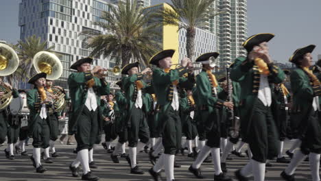 Marching-Band-performs-song-during-Veteran's-Day-Parade-2019-in-Downtown-San-Diego