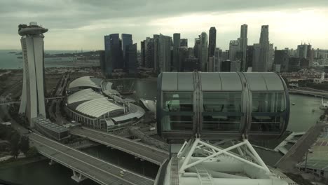 View-Looking-Out-From-Cabin-To-Another-Of-Singapore-Flyer-Of-Marina-Bay