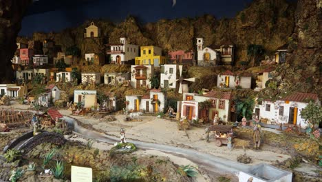 Miniature-Christmas-village-in-Candelaria,-Tenerife,-Part-two