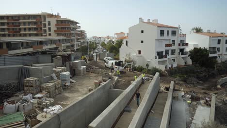 Construction-workers-on-a-building-site-on-the-coast-of-Los-Gigantes-town