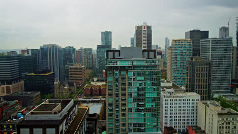 High-Rise-Buildings-In-Downtown-Vancouver,-BC,-Canada