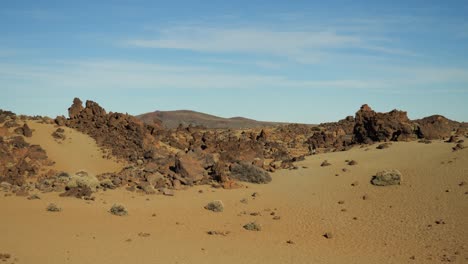 Sandy,-rocky-wasteland-in-Teide-National-Park,-Part-one