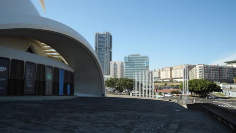 Back-side-of-the-auditorium-and-street-view-in-Santa-Cruz-de-Tenerife