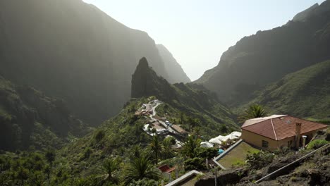 Panoramic-view-of-the-valley-of-Masca,-Tenerife