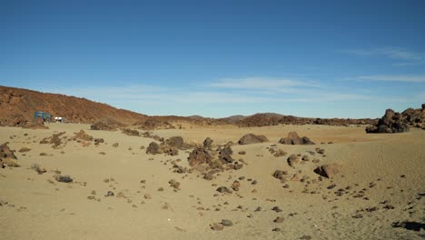 Sandy,-rocky-wasteland-in-Teide-National-Park,-Part-two