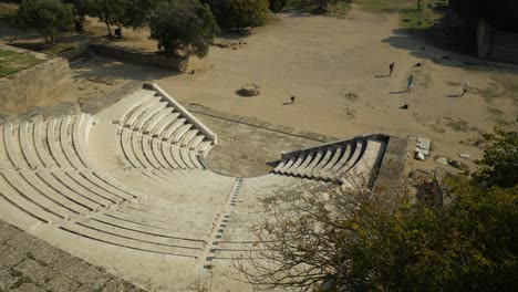 High-angle-view-of-the-ancient-theater-at-the-Acropolis-of-Rhodes