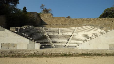 El-Antiguo-Teatro-De-La-Acrópolis-De-Rodas,-Segunda-Parte.