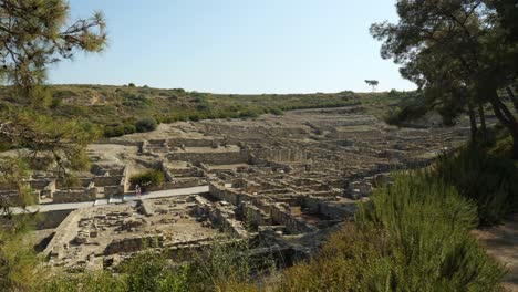 View-of-the-ancient-Acropolis-of-Kamiros-in-Rhodes
