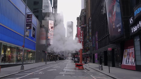 Empty-street-with-steam-pipe-during-Coronavirus-outbreak-close-to-TSQ-slow-motion