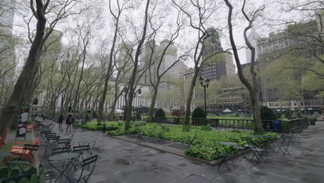 Empty-Bryant-Park-on-a-grim-day-during-covid-19-empty-tables-slow-pan