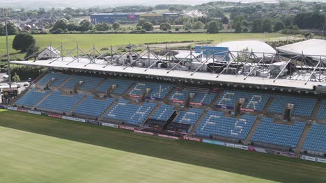 Panoramic-aerial-of-sandy-park-stadium,-home-of-the-Exeter-Chiefs,-Rugby-team