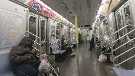 Homeless-men-sleeping-on-subway-during-covid-19