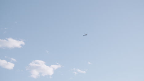 Helicóptero-Del-Departamento-De-Policía-De-Nueva-York-Sobrevolando-Durante-La-Protesta-De-BLM-En-Nueva-York