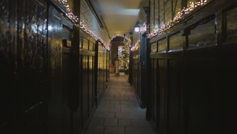 The-old-wood-clad-hallway-of-a-building