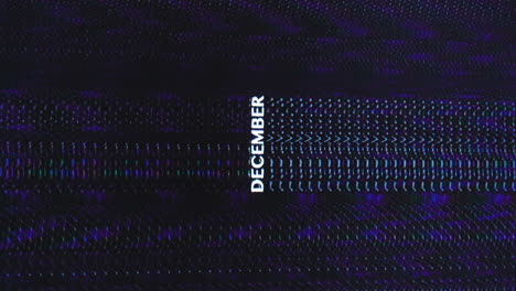 Vertikales-Dezember-Wort-In-Weißem-Text-Vor-Dunklem-Retro-VHS-Emulator-Hintergrund
