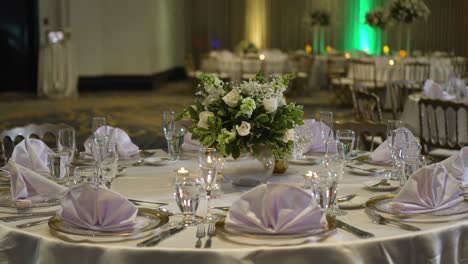 Round-table-decorated-for-a-wedding-celebration
