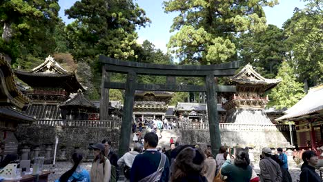 Torii-Gate-Leading-To-Taiyū-in-Reibyō-Nitemmon-Second-Gate-At-Nikko-Tosho-gu