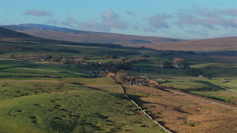 Wide-Angle-Drone-Shot-of-Whernside-and-Yorkshire-Dales-Landscape-UK