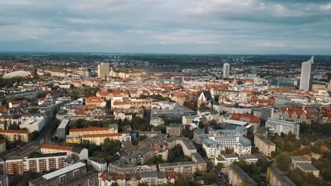 A-panoramic-view-of-central-Leipzig,-a-large-city-in-Germany