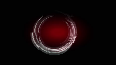 Animation-Eines-Roten-Kreises-Auf-Schwarzem-Hintergrund,-Der-Für-Text-Oder-Logo-Verwendet-Werden-Kann