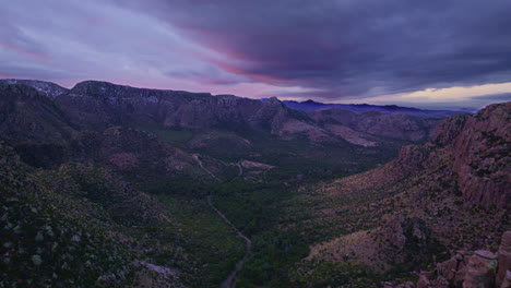 Sunrise-drone-footage-of-Chiricahua-National-Monument