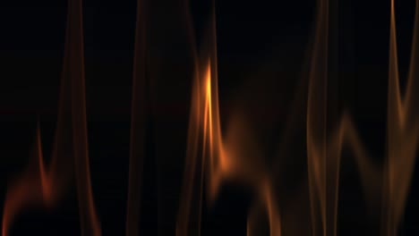 Simulation-Brennender-Flammen-Auf-Schwarzem-Hintergrund
