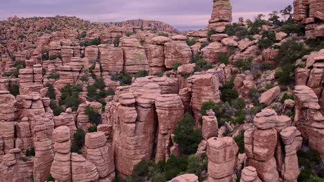 Aerial-drone-footage-flying-over-the-breath-taking-Chiricahua-National-Monument