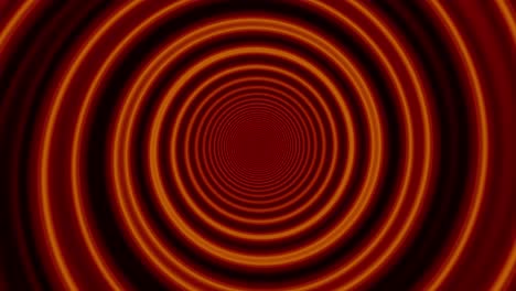 Animación-De-Un-Túnel-En-Forma-De-Espiral-De-Color-Rojo-Anaranjado-Brillante