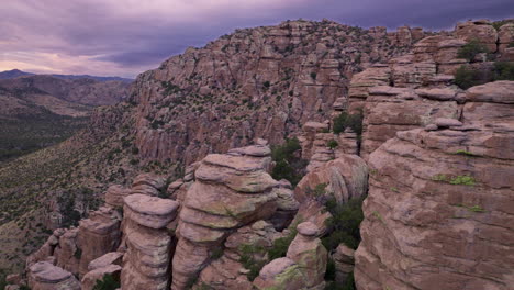 Drone-footage-of-vast-valley-in-chiricahua-national-monument