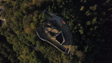 A-high-angle-shot-of-the-Hohengeroldseck-castle-ruins