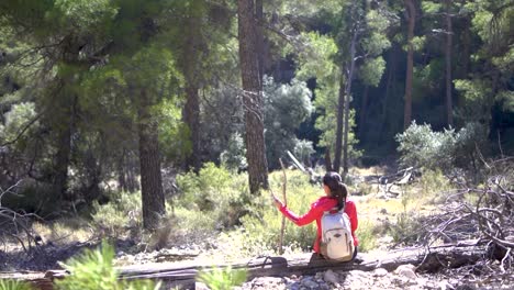 Murcia,-Spain,-January-14,-2024:-Hikers-walk-up-mountain-trail-amidst-nature