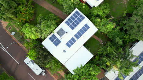 Eco-friendly-residential-suburb-with-solar-panel-roofs