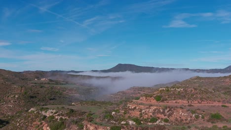 Luftaufnahme-Des-Waldes-Der-Kreuze-In-Der-Nähe-Von-Montserrat-An-Einem-Sonnigen-Tag,-Katalonien