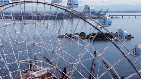 Panoramic-view-of-Rio-de-Janeiro-Brazil-from-Ferris-Wheel