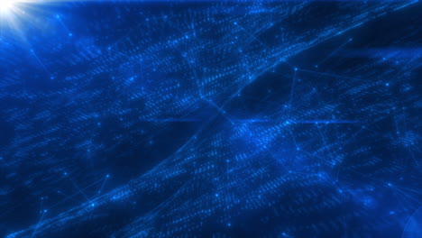 Technologie-Abstrakter-Digitaler-Plexus-Blauer-Hintergrund-Für-Präsentation,-Soziale-Medien