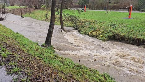 A-raging-stream-in-the-Sauerland-after-heavy-rainfall