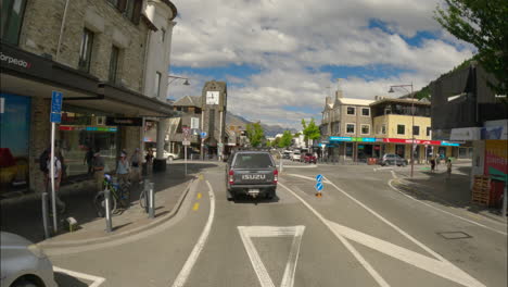 Fahrt-Entlang-Der-Hauptstraße-Von-Shotover-Im-Queenstown-Lakes-District,-Region-Otago,-Neuseeland