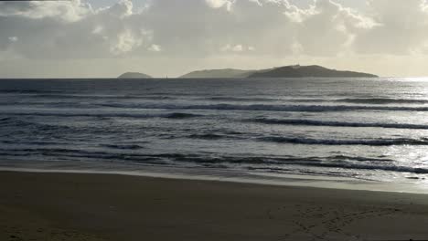 Ons-Islands-seen-from-the-empty-beach-of-La-Lanzada-in-Galicia