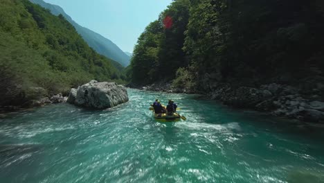 Rafters-On-Soca-River-In-Slovenia