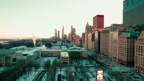 Eröffnungsfilmszene-Für-Chicago-City-In-Amerika