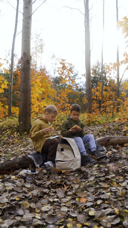 Kids-sitting-on-a-dead-tree