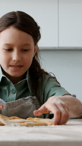 Girl-playing-with-dough